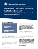 More about CFPB